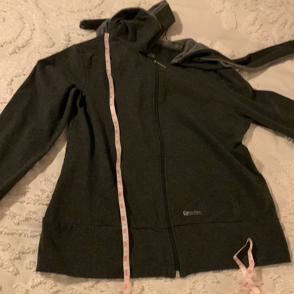 Calvin Klein Performance Sports Hoodie with front Tie Bow Front Zipper L - Picture 7 of 7